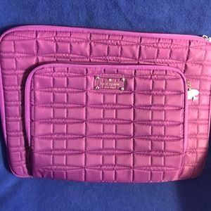 Kate Spade Purple Quilted Laptop Case